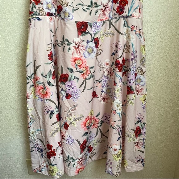 City Chic Blush Floral Daytime Diva Dress size 20 - Picture 8 of 12